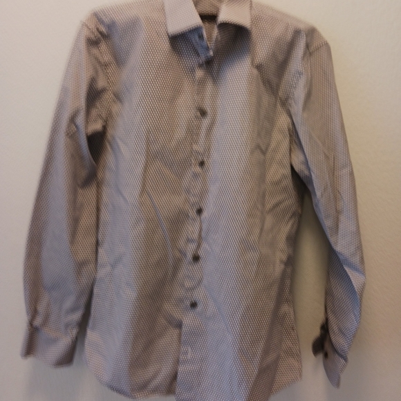 14TH & UNION Mens Trim Fit Size Small Long Sleeve Button-Up Shirt - Picture 6 of 8